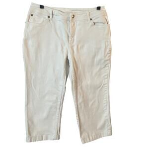 Style & Co Jeans Capris Womens 8 White Stretch